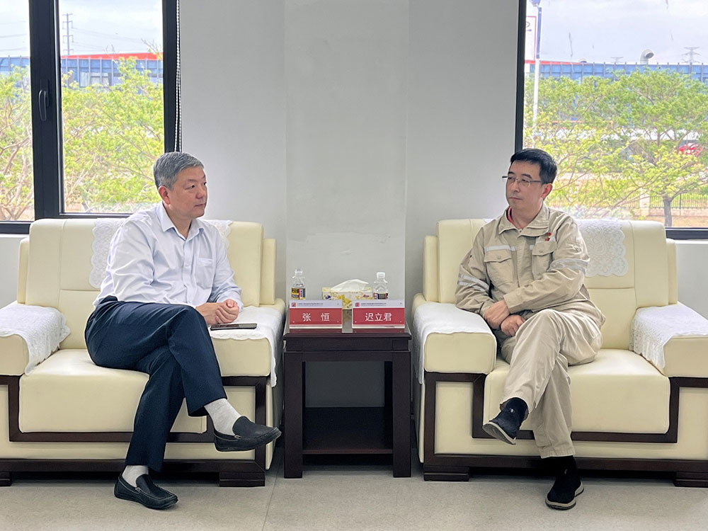 張恒董事長到大唐?？谔烊粴獍l(fā)電一期工程項目監(jiān)理部調(diào)研慰問